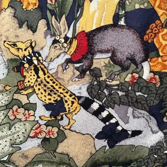 Vintage Pierre Cardin Exotic Tropical Animal Print Tie, 100% Silk - Picture 3 of 13